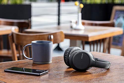 Sony Noise Canceling Headphones WHCH710N: Wireless Bluetooth Over The Ear Headset with Mic for Phone-Call and Alexa Voice Control, Black