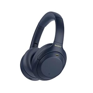 Sony WH-1000XM4 Wireless Premium Noise Canceling Overhead Headphones, Blue (Renewed)