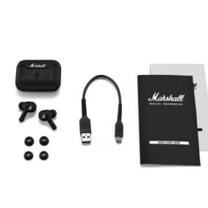 Marshall Motif True Wireless Noise Canceling Headphones, Black