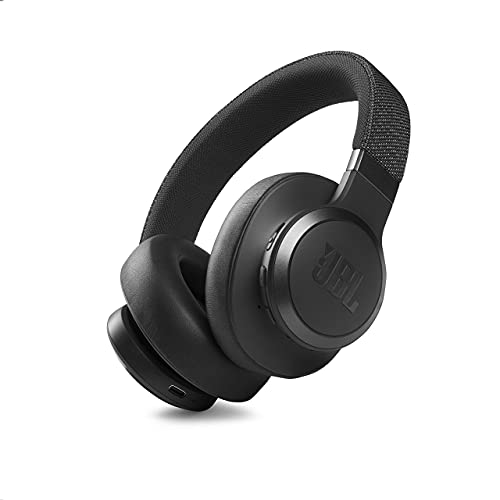 JBL Live 660NC - Wireless Over-Ear Noise Cancelling Headphones with Long Lasting Battery and Voice Assistant - Black (Renewed)