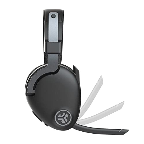 JLab JBuds Work Wireless Headset with Microphone - Over Ear Computer Headsets, Wired or Wireless Headphones with 60+ Playtime - Multipoint Bluetooth Headset for Laptop, Teams - Office Headset with Mic