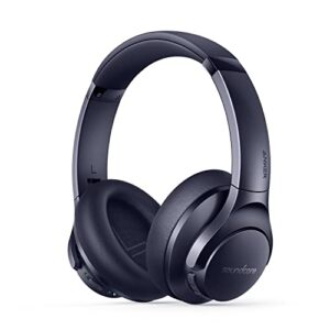 soundcore by anker life q20+ active noise cancelling headphones, 40h playtime, hi-res audio, app, connect to 2 devices, memory foam earcups, bluetooth headphones for travel, home office