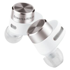 bowers & wilkins pi5 in-ear true wireless headphones with smart wireless charging (white)