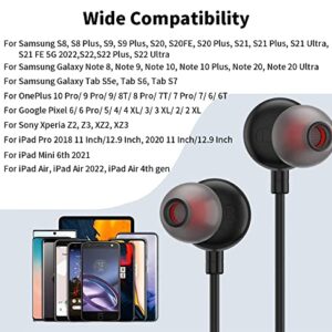 USB C Headphones for Google Pixel 7 Pro, USB Type C Earphone Stereo in-Ear Earbuds Digital DAC Bass Noise Cancelling Headsets w/h Mic for Samsung Galaxy S23 Ultra S22 S21 FE S20+ Z Fold 4 iPad 10 Pro