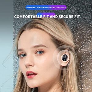 KENKUO Wireless Ear Buds for Small Ears, Built-in Microphone, IPX5 Waterproof Bluetooth Earbuds, Immersive Premium Sound, Long Distance Connection, Wireless Earphones for Sport/Work/Travel, Pink