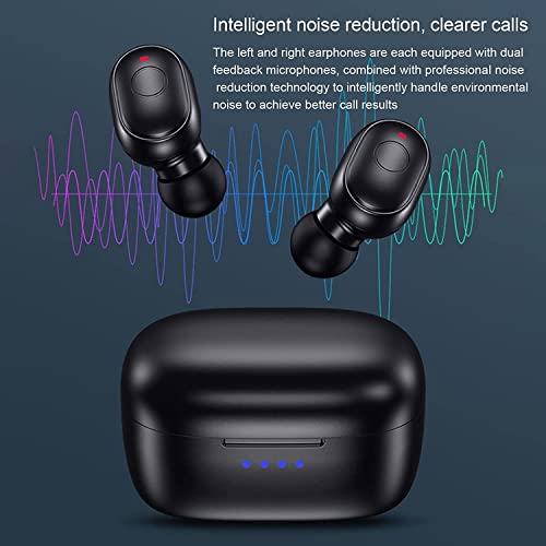 KENKUO Wireless Ear Buds for Small Ears, Built-in Microphone, IPX5 Waterproof Bluetooth Earbuds, Immersive Premium Sound, Long Distance Connection, Wireless Earphones for Sport/Work/Travel, Pink