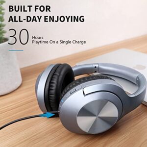 I love e iFecco Wireless Bluetooth Headphones Over-Ear, Foldable HiFi Stereo Headset with Built-in Microphone and Soft Protein Earpads for Travel, Home, Office