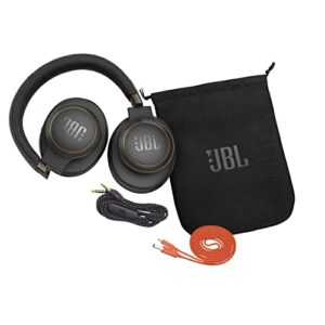 JBL Live 650BTNC, Black - Wireless Over-Ear Bluetooth Headphones - Up to 20 Hours of Noise-Cancelling Streaming - Includes Multi-Point Connection & Voice Assistant