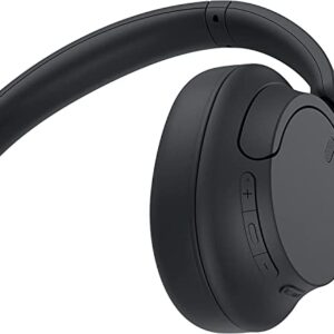 Sony Wireless Noise Cancelling Headphones - Over The Ear Bluetooth Headset with Mic for Phone-Call – Black + NeeGo 3.5mm Headphone Extension Cable, 10ft