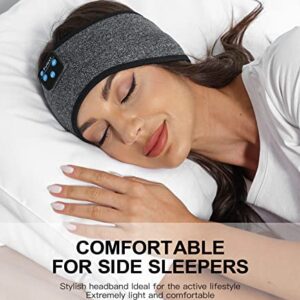 Voerou Sleep Headphones Bluetooth Headband, Cozy Band Wireless Headphones,Sleeping Headphones with Stereo Speakers-Cool Tech Gifts for Men Women,Perfects for Workout,Running,Yoga,Travel