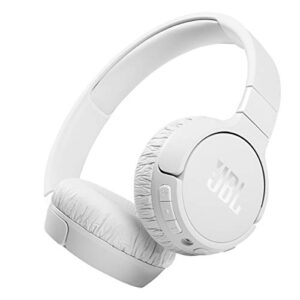 JBL Tune 660NC: Wireless On-Ear Headphones with Active Noise Cancellation - White