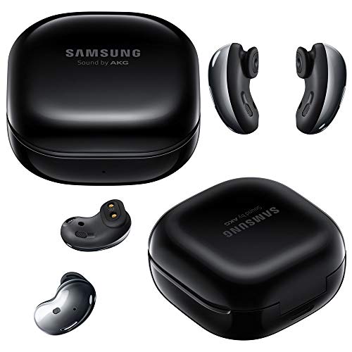 Samsung Galaxy Buds Live (ANC) Active Noise Cancelling TWS Open Type Wireless Bluetooth 5.0 Earbuds for iOS & Android, 12mm Drivers, International Model - SM-R180 (Mystic Black) (Renewed)