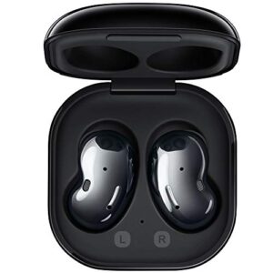 Samsung Galaxy Buds Live (ANC) Active Noise Cancelling TWS Open Type Wireless Bluetooth 5.0 Earbuds for iOS & Android, 12mm Drivers, International Model - SM-R180 (Mystic Black) (Renewed)