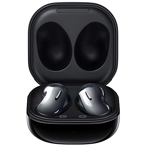 Samsung Galaxy Buds Live (ANC) Active Noise Cancelling TWS Open Type Wireless Bluetooth 5.0 Earbuds for iOS & Android, 12mm Drivers, International Model - SM-R180 (Mystic Black) (Renewed)