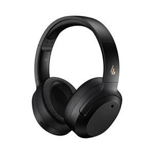 edifier w820nb hybrid active noise cancelling headphones – hi-res audio – 49h playtime – wireless over ear bluetooth headphones for phone-call – black