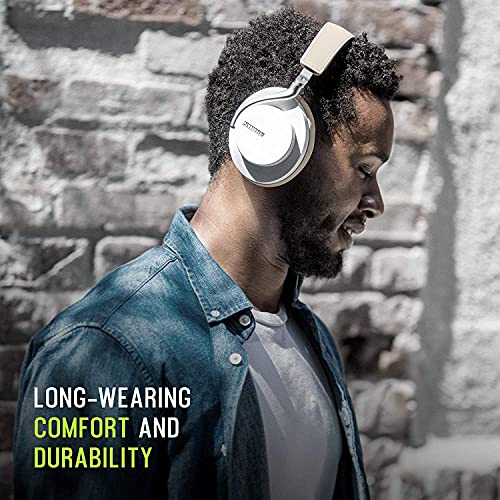 Shure AONIC 50 Wireless Noise Cancelling Headphones, Premium Studio-Quality Sound, Bluetooth 5 Wireless Technology, Comfort Fit Over Ear, 20 Hours Battery Life, Fingertip Controls - Brown