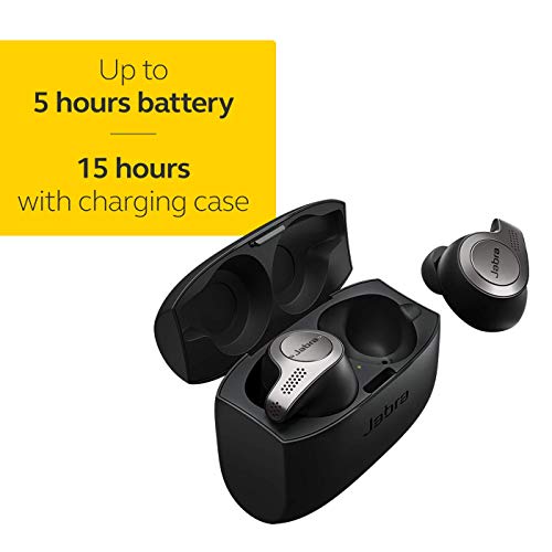 Jabra Elite 65t Earbuds – Alexa Built-In, True Wireless Earbuds with Charging Case, Titanium Black – Bluetooth Earbuds Engineered for the Best True Wireless Calls and Music Experience