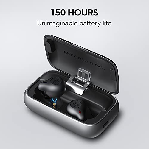 mifo 2023 Upgraded Version O5 Gen 2 Touch Version Bluetooth 5.2 True Wireless Earbuds, Qualcomm APT-X CVC 8.0 Wireless Earbuds Noise Cancelling Sport Headphones with 2600mAh Charging Case