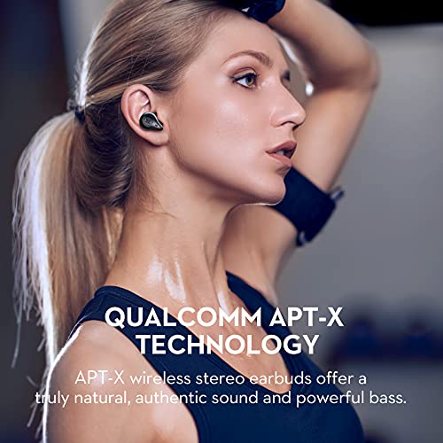 mifo 2023 Upgraded Version O5 Gen 2 Touch Version Bluetooth 5.2 True Wireless Earbuds, Qualcomm APT-X CVC 8.0 Wireless Earbuds Noise Cancelling Sport Headphones with 2600mAh Charging Case