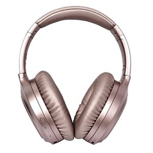 Toshiba Noise Cancelling Bluetooth Headphones | Wireless Over Ear Headphones | Bluetooth Headset with Microphone | 20 Hours of Talk & Music Time | 33 FT Operating Range | RZE-BT1200H(PN)