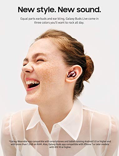 Samsung Galaxy Buds Live - True Wireless EarBuds with ANC - Mystic Red (Renewed)