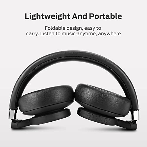 BUGANI Bluetooth Headphones Wireless Over-Ear, with Built-in Microphone, 20H Playtime, Deep Bass Hi-Fi Stereo Sound, Memory Foam Ear Cups for Travel Home Office