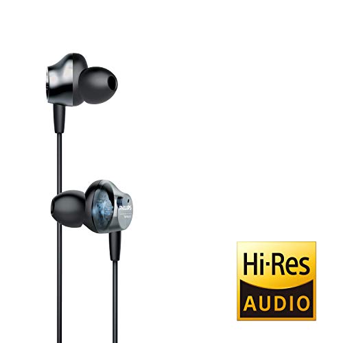 Philips Wireless Neckband Headphones PN505 with Active Noise Canceling, Voice Assistance, Up to 14hours Play time, Hi-Res Audio (TAPN505BK), Black