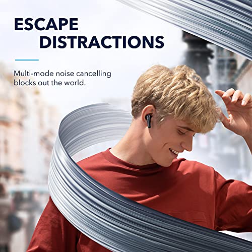 Soundcore by Anker Life P3 Noise Cancelling Earbuds, Thumping Bass, 6 Mics for Clear Calls, Multi Mode Noise Cancelling, 35H Playtime, Wireless Charging, Soundcore App, Customized Sound (Renewed)