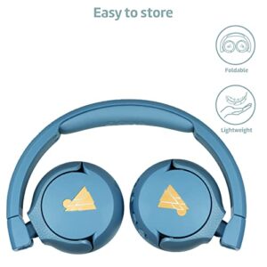 POGS Kids Bluetooth Wireless Headphones | The Gecko | Foldable and Durable Headphones for Kids 3+ with Volume Control, Microphone, Volume Limiter 85 dB | Music-Sharing Function