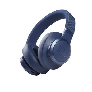 jbl live 660nc – wireless over-ear noise cancelling headphones with long lasting battery and voice assistant – blue (renewed)
