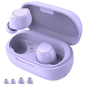 5.2 bluetooth headphones for samsung s22 s23 ultra iphone 14 pro max, true wireless earbuds stereo sound touch control in-ear noise canceling earphones sport headset for google pixel 7 pro 6 6a purple
