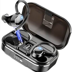 GUANGPONE Bluetooth Earbuds 5.3 in Ear Waterproof Sport Headphones 48 Playtimes Noise Cancelling Wireless Earbuds with Microphone Earphones for Gym Running Workout