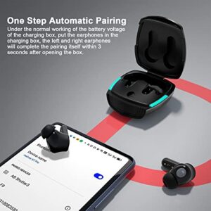 True Wireless Earbuds Bluetooth Headphones and iPhone 12 Pro Max Case 6.7 inch 2021 Heavy Duty Protective Armor Shockproof Case Noise Cancelling Earphones Stereo Bass Built-in Mic Bluetooth Headphone