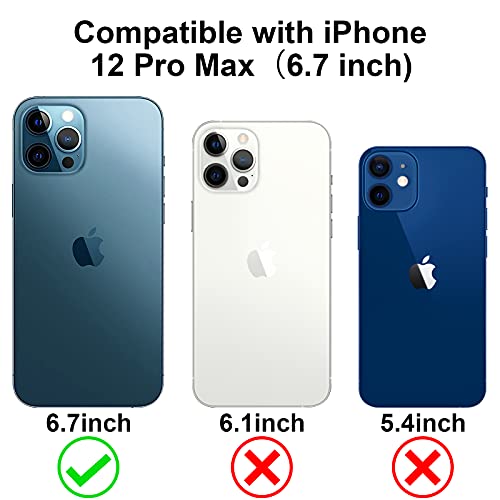 True Wireless Earbuds Bluetooth Headphones and iPhone 12 Pro Max Case 6.7 inch 2021 Heavy Duty Protective Armor Shockproof Case Noise Cancelling Earphones Stereo Bass Built-in Mic Bluetooth Headphone