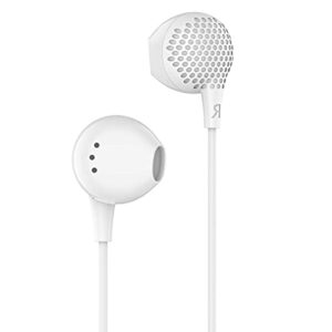 earldom wired earbuds, earphones headphones noise isolating earbuds, lightweight wired earphones in-ear headphones for phone 6/6s plus/5s/se, galaxy, tablets – white