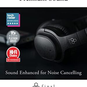 Final UX3000 Wireless Overhead Headphones with Active Noise Cancelling