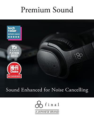 Final UX3000 Wireless Overhead Headphones with Active Noise Cancelling