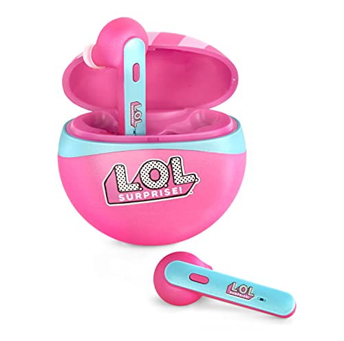 L.O.L. Surprise! Wireless Earbuds for Kids w/ 3D Stereo Sound & Built-in Mic