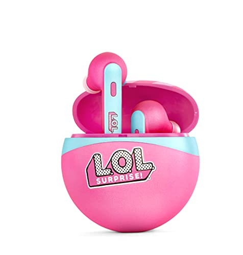 L.O.L. Surprise! Wireless Earbuds for Kids w/ 3D Stereo Sound & Built-in Mic