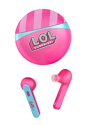 L.O.L. Surprise! Wireless Earbuds for Kids w/ 3D Stereo Sound & Built-in Mic