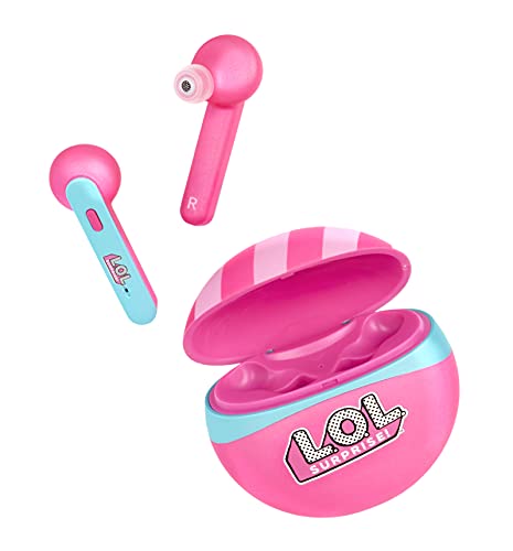 L.O.L. Surprise! Wireless Earbuds for Kids w/ 3D Stereo Sound & Built-in Mic