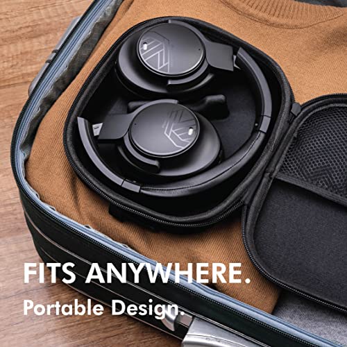 Bluetooth Headphones, PowerLocus Bluetooth Headphones Over-Ear, Passive Noise Cancelling Headphone with Microphone, 70Hrs Playtime, Foldable Wireless Headphones,Hi-Fi Deep Bass for Work,Home Office,PC