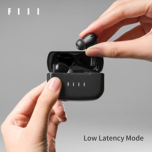 FIIL CC Pro Bluetooth 5.2 True Wireless Earbuds, 30 Hours Playtime, in-Ear Detection, Built-in 3 Mic Call Noise Cancelling IPX4 Waterproof Headphones, with Wireless Charging Case for Sport