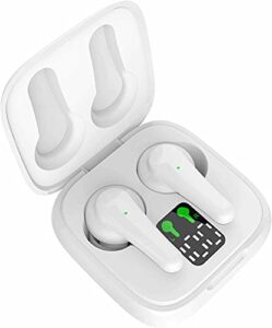 wireless earbuds by sgnics, for motorola moto g stylus 5g (2022) touch control with charging case ipx5 sweat-proof tws stereo earphones hi-fi deep bass noise cancellation outdoor indoor sport – white