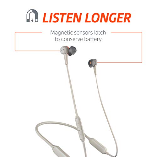 Plantronics BackBeat GO 410 Wireless Headphones, Active Noise Canceling Earbuds, Graphite