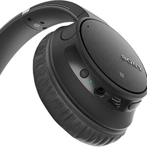 Sony Noise Cancelling Headphones WHCH700N: Wireless Bluetooth Over The Ear Headset with Mic for Phone-Call and Alexa Voice Control (Black)