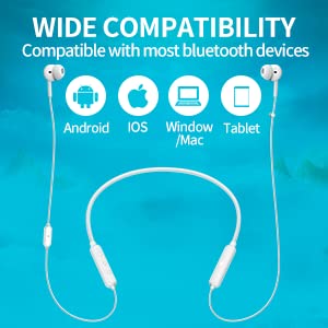 233621 Wave Bluetooth Neckband Headphones, 15 Hrs Playtime Stereo Wireless Earbuds with CVC 8.0 Call Noise Cancellation Microphone, 10.7 mm Drivers, IPX5 ​Waterproof & Skin-Friendly (Lime Coral)