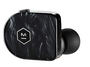 master & dynamic mw07 plus true wireless earphones – noise cancelling with mic bluetooth, lightweight in-ear headphones – black quartz