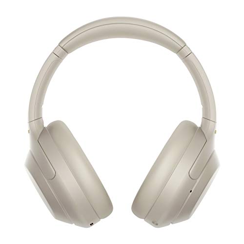 Sony WH-1000XM4 Wireless Noise Canceling Over-Ear Headphones (Silver) with Knox Gear 4 Port USB 3.0 Hub and USB Bluetooth Dongle Adapter Work from Home Bundle (3 Items)