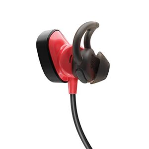 bose soundsport pulse wireless headphones, power red (with heart rate monitor)